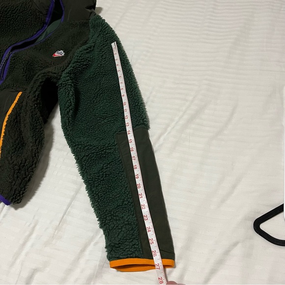 Nike Heritage Sherpa Fleece Zip Up Jacket Green size XLarge - Picture 15 of 16